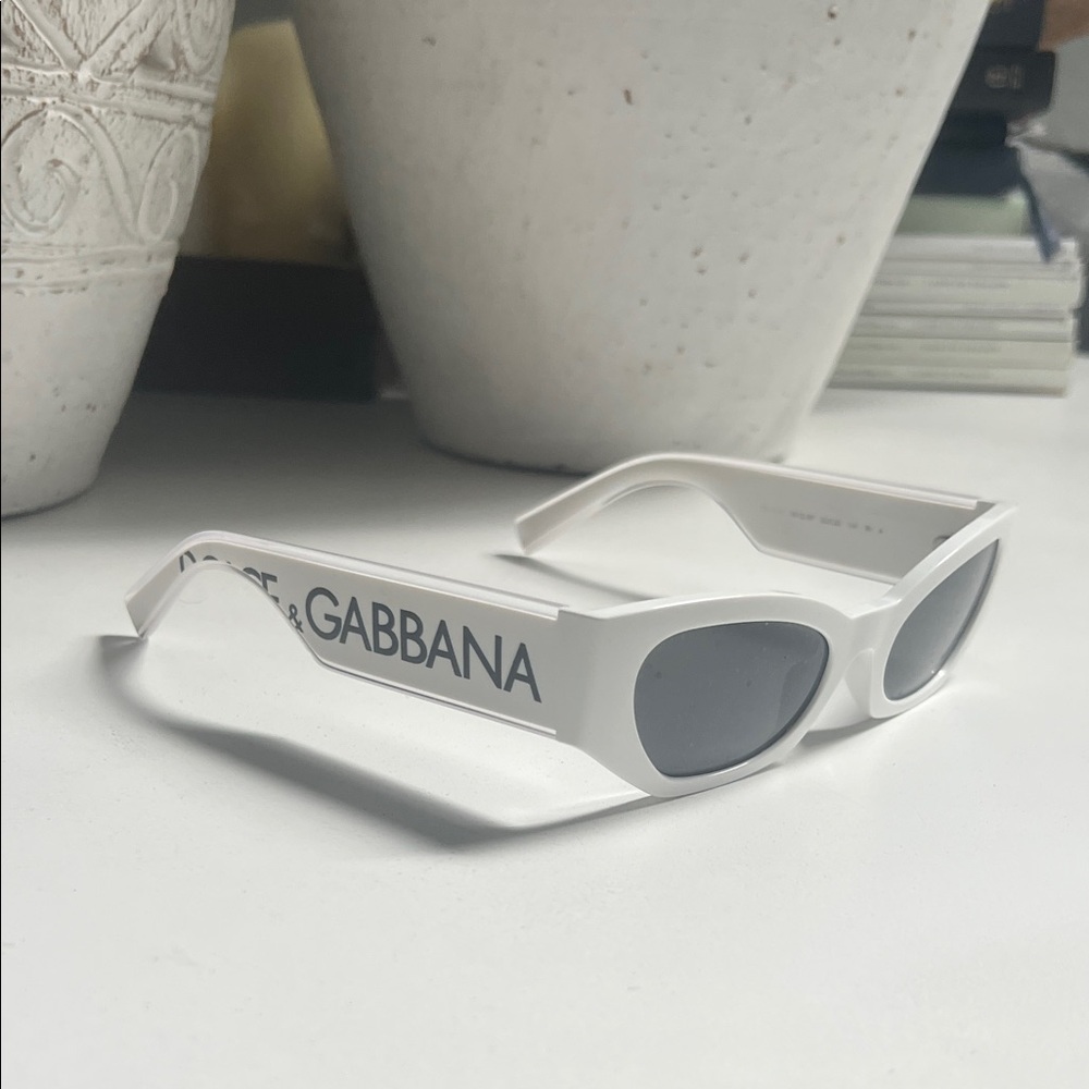 Dolce & Gabbana White Sunglasses